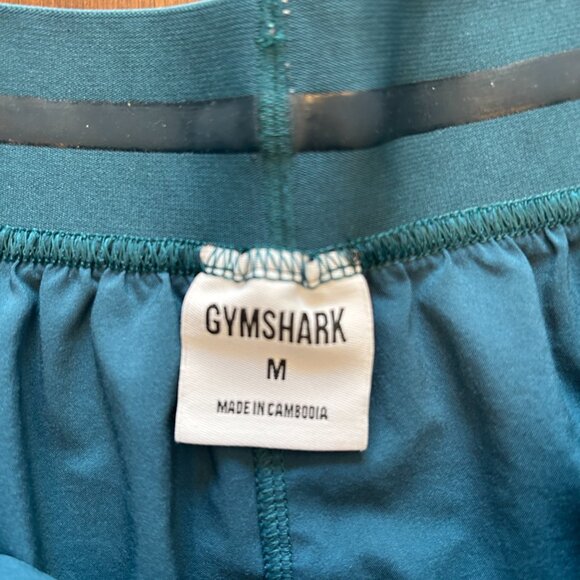 Gymshark Women's Training Loose Fit Shorts Teal Blue Size Medium - Picture 4 of 11